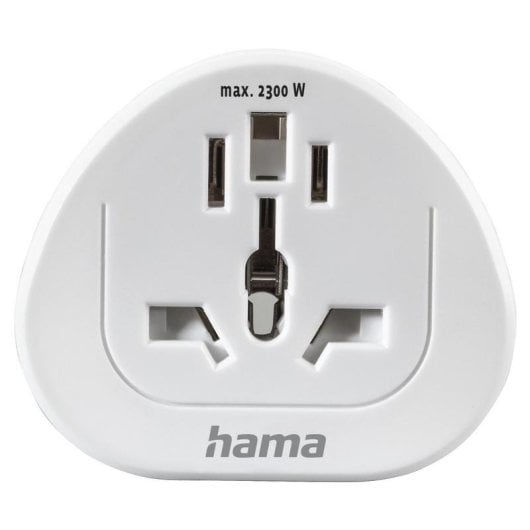 Adaptador de viaje Hama Universal 00223455 con conectores mundiales y 100-250 V