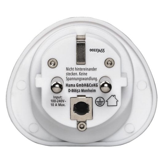 Adaptador de viaje Hama Universal 00223455 con conectores mundiales y 100-250 V