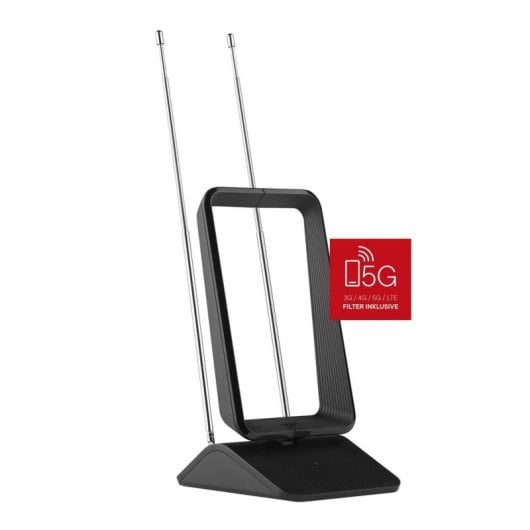 Antena TV Interior ONE FOR ALL SV9460 Proteção Sinal 5G 1,5 m DVB-T2