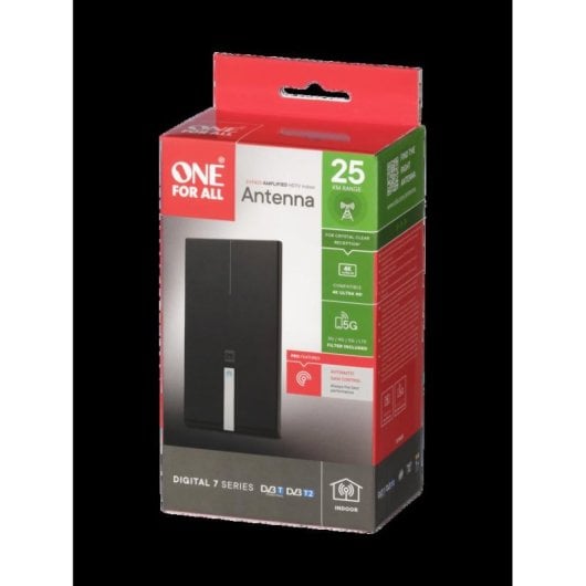 Antenne TV One For All SV9425 Intérieur 4K Ultra HD Amplificateur 18 dB Noir