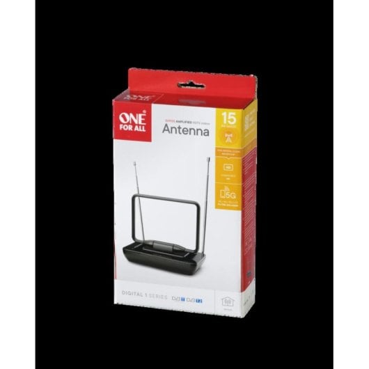 Antena de televisión ONE FOR ALL SV9125 interior HD filtro LTE 19 dB