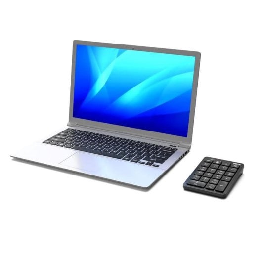Teclado numérico Port Designs 900802 Bluetooth recarregável compatível Windows e Mac