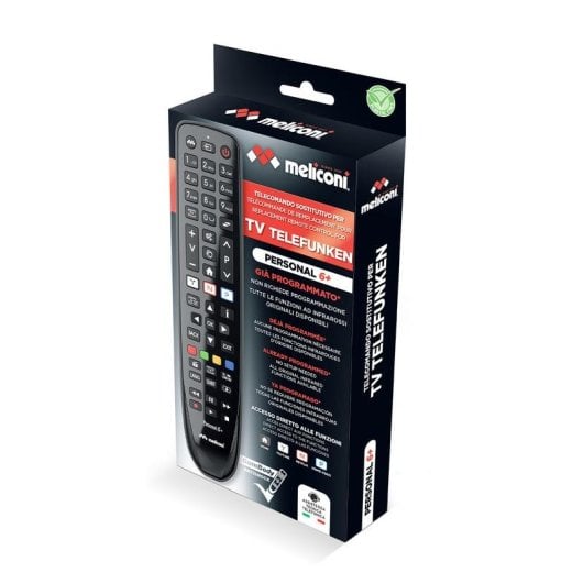Mando a distancia Meliconi Gumbody Personal 6 plus IR TV Telefunken noir