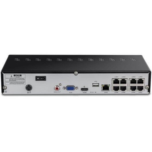Grabadora NVR para Cámara IP TRENDNET TV-NVR1508 8 canales 4K 12TB HDD PoE