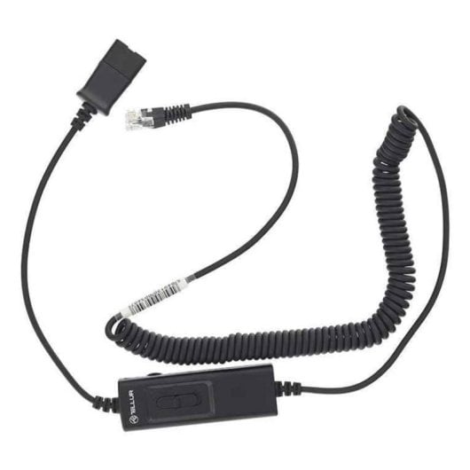 Cable adaptador Tellur TLL416004 QD a RJ11 negro 2,95 m interruptor universal