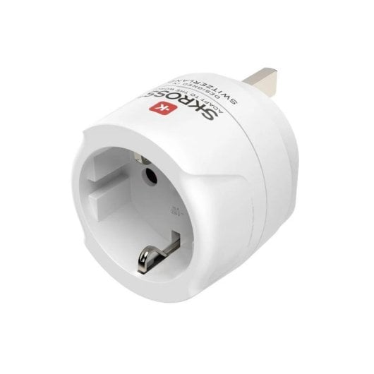 Régua de tomadas Hama 00223483 1 tomada adaptador viagem UK-EU proteção terra branco