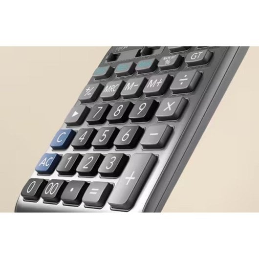 Calculadora Casio MS-100FM Mesa 10 Dígitos Visor Inclinado Cinza