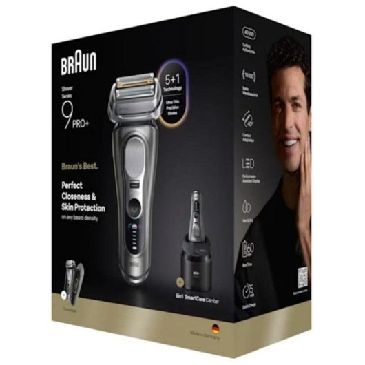 Afeitadora Braun Series 9 Pro+ 9675cc Wet&Dry PowerCase Centro Limpieza