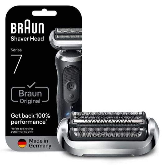 Tête de rasage Braun 74S Noir Acier inoxydable 3 lames pour Series 7