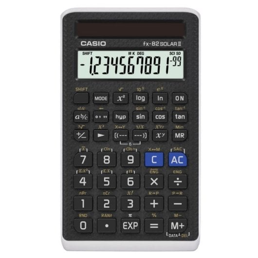Calculadora CASIO FX-82Solar II Científica Solar 144 Funções Ecrã 10 Dígitos