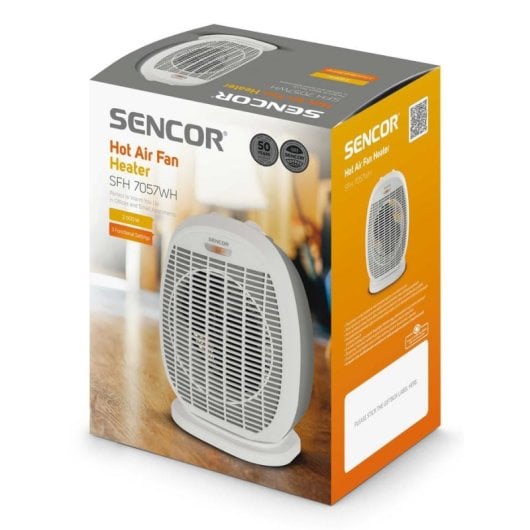 Chauffage Soufflant Sencor SFH 7057WH 2000W Oscillant Sécurité