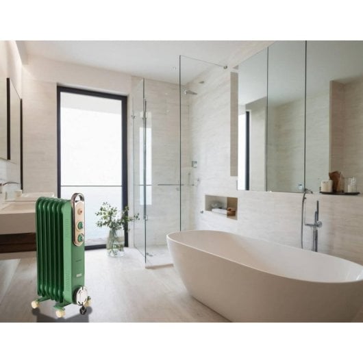 Ölradiator Ariete Vintage Line 8250/04 1500W 7 Elemente Grün