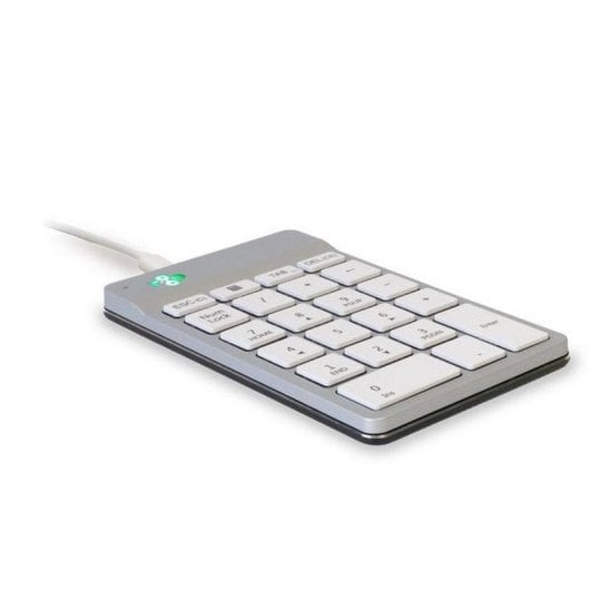 Clavier numérique R-Go Tools Numpad Break ergonomique USB blanc compact LED