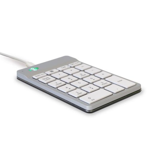 Teclado R-Go Tools Numpad Break compacto USB blanco con software de pausa