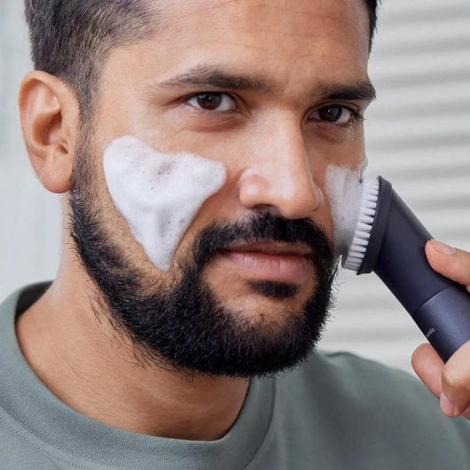 Gesichtsreiniger Panasonic ER-CFB1 Vibrationssystem Wasserdicht 3 Bürsten Blau