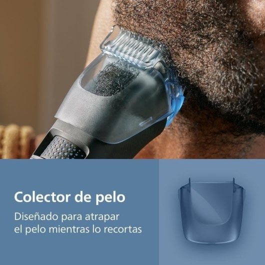 Aparador de Barba Facial Philips BT5775/15 Recarregável 100min Seco e a Húmido 40 Ajustes 3 Pentes Carga Rápida