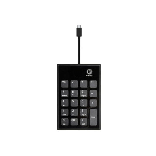 Clavier Numérique Port Designs 900801 USB-C USB-A portable noir 19 touches