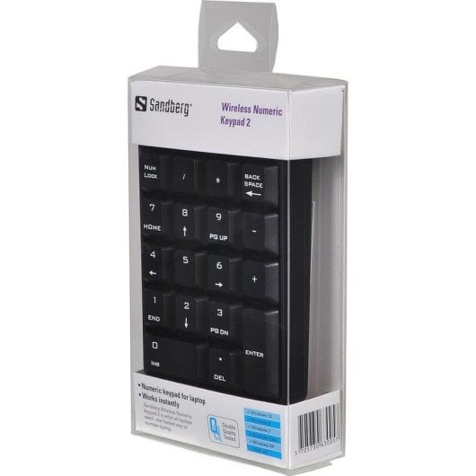 Teclado Sandberg Wireless Numeric Keypad 2 inalámbrico compacto para PC y Mac