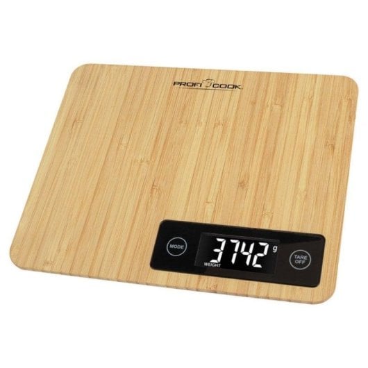 Küchenwaage ProfiCook KW1271 Bambus 5 kg LCD Tara Abschaltautomatik