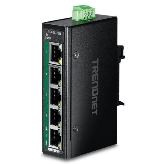 Switch TRENDnet TI-PGLC50 5 ports Gigabit Ethernet PoE+ industriel