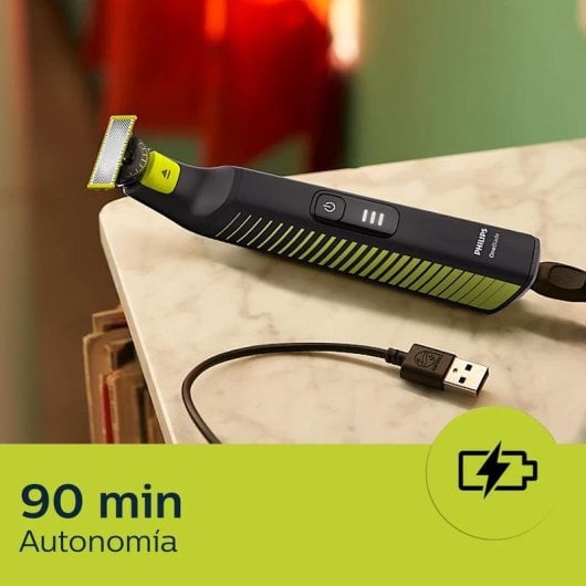 Rasoir Philips OneBlade Pro QP6506/15 étanche 90min batterie affichage LED