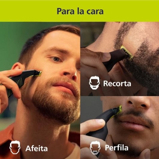 Rasoir Philips OneBlade Pro QP6506/15 étanche 90min batterie affichage LED