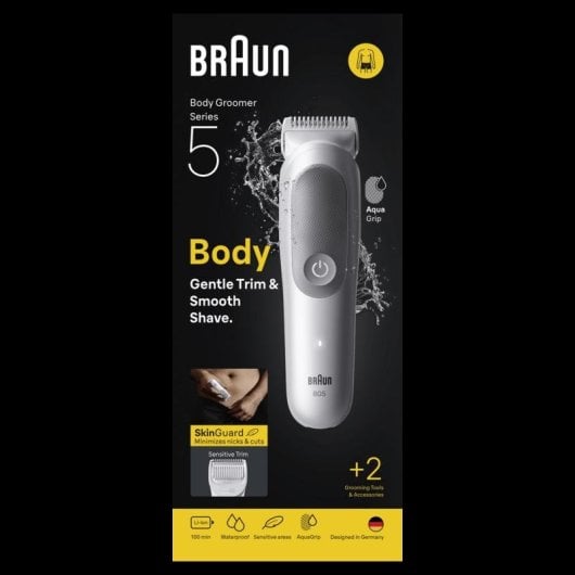 Tondeuse Braun AIO3540 Multifonction Gris 8-en-1 14 longueurs Batterie 50min