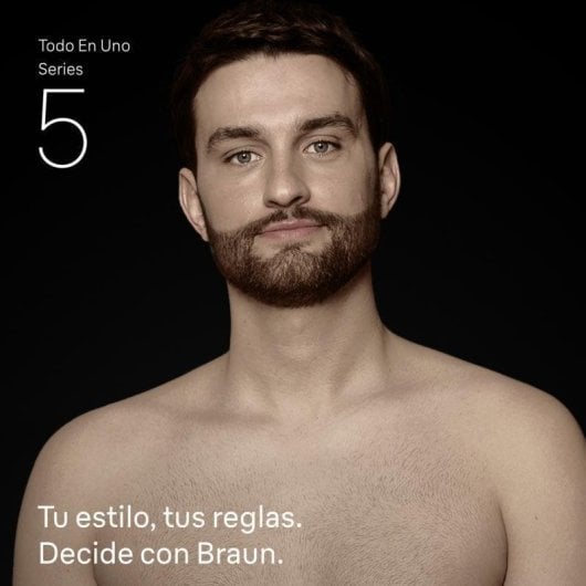 Multigroomer Braun AIO5540 Kabellos 120min Nass- und Trockenrasur 14 Einstellungen 7 Aufsteckkämme Schnellladung