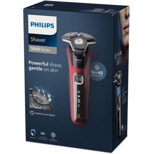 Gesichtsrasierer Philips Shaver Series 5000 S5883/10 Kabellos 60min Nass- und Trockenrasur LED Schnellladung