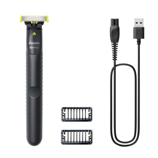 Aparador de Barba Facial Philips Norelco OneBlade QP1424/10 Recarregável 30min Seco e Molhado 1 Pente