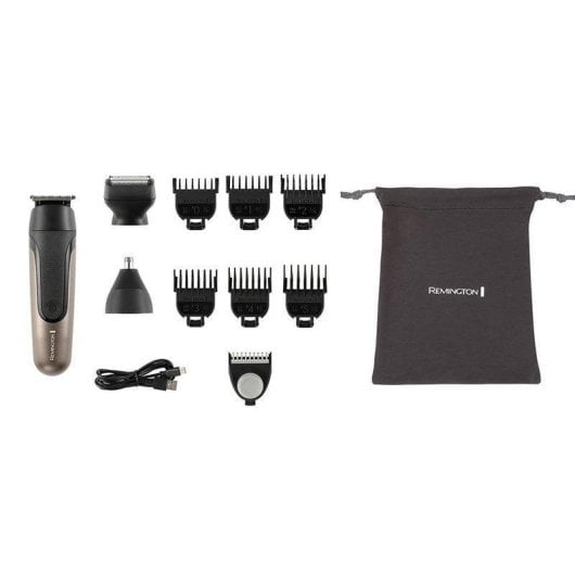 Tondeuse Corps Remington 43321560100 Sans Fil 60min Sec et Mouillé 8 Réglages Charge Rapide