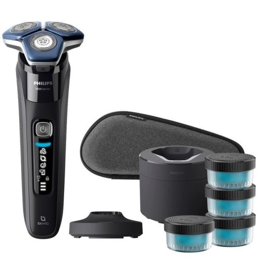 Rasoir pour Visage Philips Shaver Series 7000 S7886/63 Sans Fil 60min Sec et Humide 3 Têtes Charge Rapide