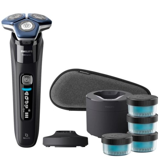 Rasoir pour Visage Philips Shaver Series 7000 S7886/63 Sans Fil 60min Sec et Humide 3 Têtes Charge Rapide