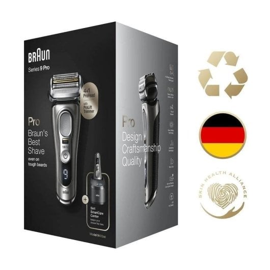 Rasoio Elettrico Viso Braun Series 9 Pro 9465cc Senza Filo 60 min Uso Doccia Ricarica Rapida