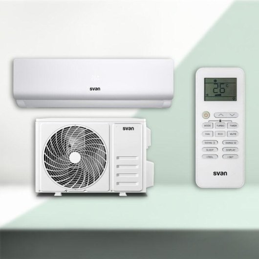 Aire Acondicionado Split 1x1 SVAN SAAS1200W 3.000 Frigorías A++ con Bomba de Calor WiFi Mando a Distancia