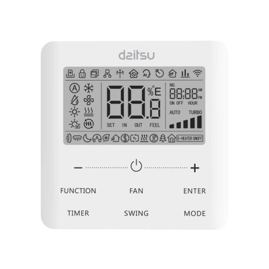 Climatiseur Gainable Daitsu Atlas II 3NDA04515 7.309 Frigories A++ Pompe à Chaleur WiFi