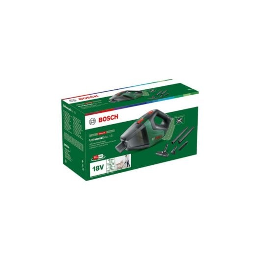 Aspirador de Mão sem Fios Bosch UniversalVac 18 18W 0.5L Acessórios Ultraleve