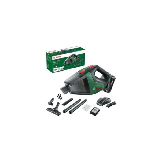Aspirador de Mão sem Fios Bosch Universal Vac 18 18W 20min Depósito 0,5L Acessórios