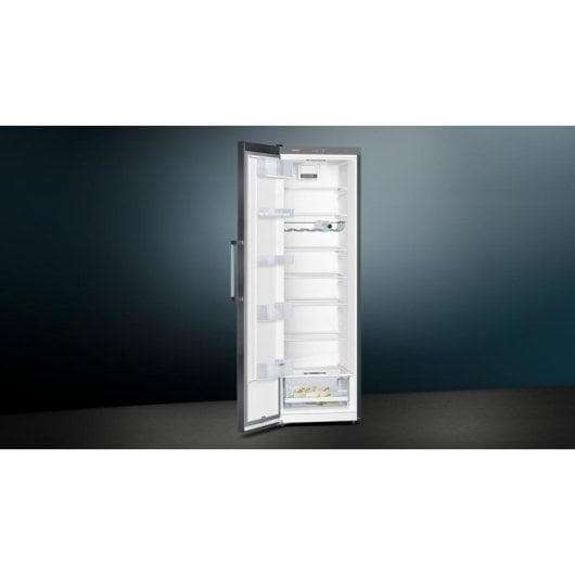 Frigorífico Una Puerta Siemens iQ300 KS36VVXDP Defrost 186 cm 346 L D Negro Acero inoxidable