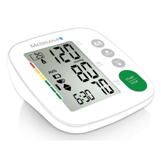 Tensiómetro Medisana BU A52 connect medición precisa Bluetooth pantalla XL
