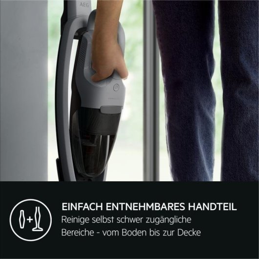 Akku Staubsauger AEG AS52AB18UG 18W 45 Minuten Allergikerfreundlich 0,3L
