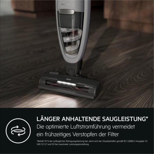 Stielstaubsauger Beutellos AEG AS52AB18UG 18V Kabellos Grau
