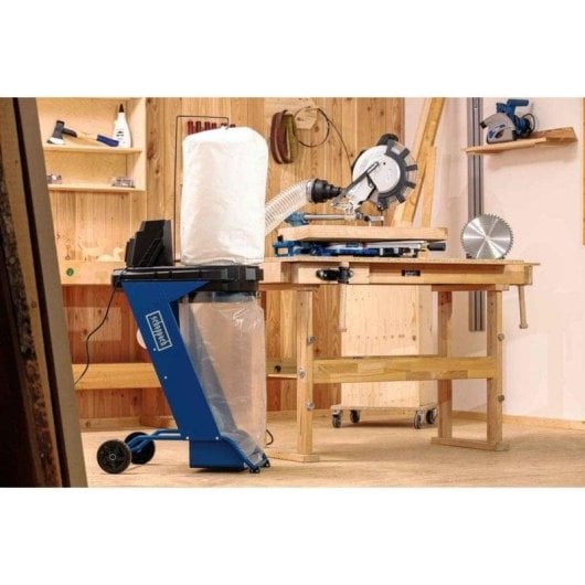 Aspirateur Industriel à Main Scheppach DC500 550W Réservoir 75L 1150m³/h Blanc