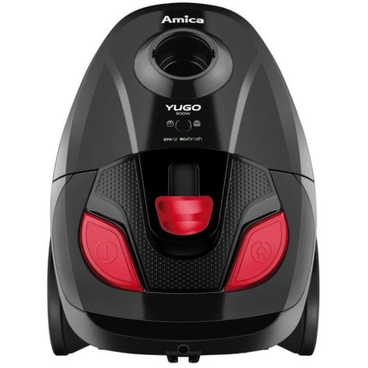 Staubsauger mit Beutel Amica Yugo VM1043 0,9kW Mit Kabel Schwarz Rot
