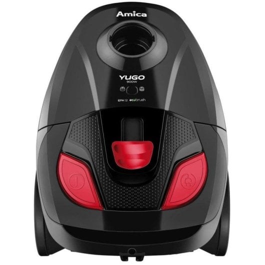 Aspirateur avec Sac Amica Yugo VM1043 900W Filtre EPA 1,5L Noir Rouge