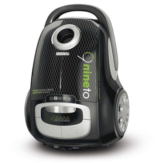 Aspirateur Avec Sac Sencor SVC 9000BK 0,8kW Avec Fil Noir Vert Argent