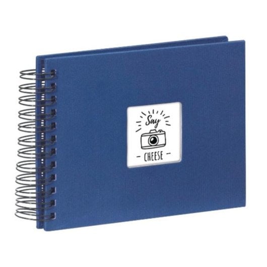 Álbum de Fotos Hama Fine Art Azul 50 Folhas Espiral 10x15cm Personalizável