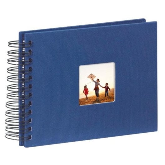 Álbum de Fotos Hama Fine Art Azul 50 Folhas Espiral 10x15cm Personalizável