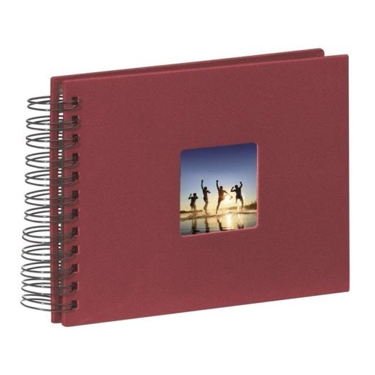 Album photo HAMA Fine Art Bordeaux 50 pages reliure spirale couverture personnalisable