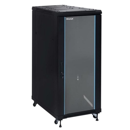 Armário Rack Phasak PHO 6627 27U 600x600 Porta Vidro Ventilação Segurança